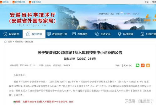 權(quán)威認(rèn)可！安徽量子云入庫科技型中小企業(yè)，軟件開發(fā)展現(xiàn)硬實(shí)力